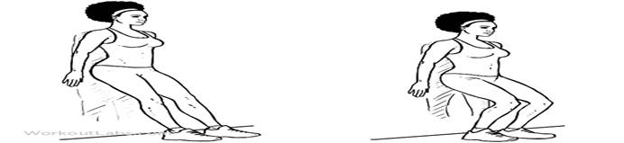 home workout assisted squats
